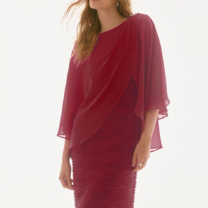 Joseph Ribkoff kleed voile merlot 251720