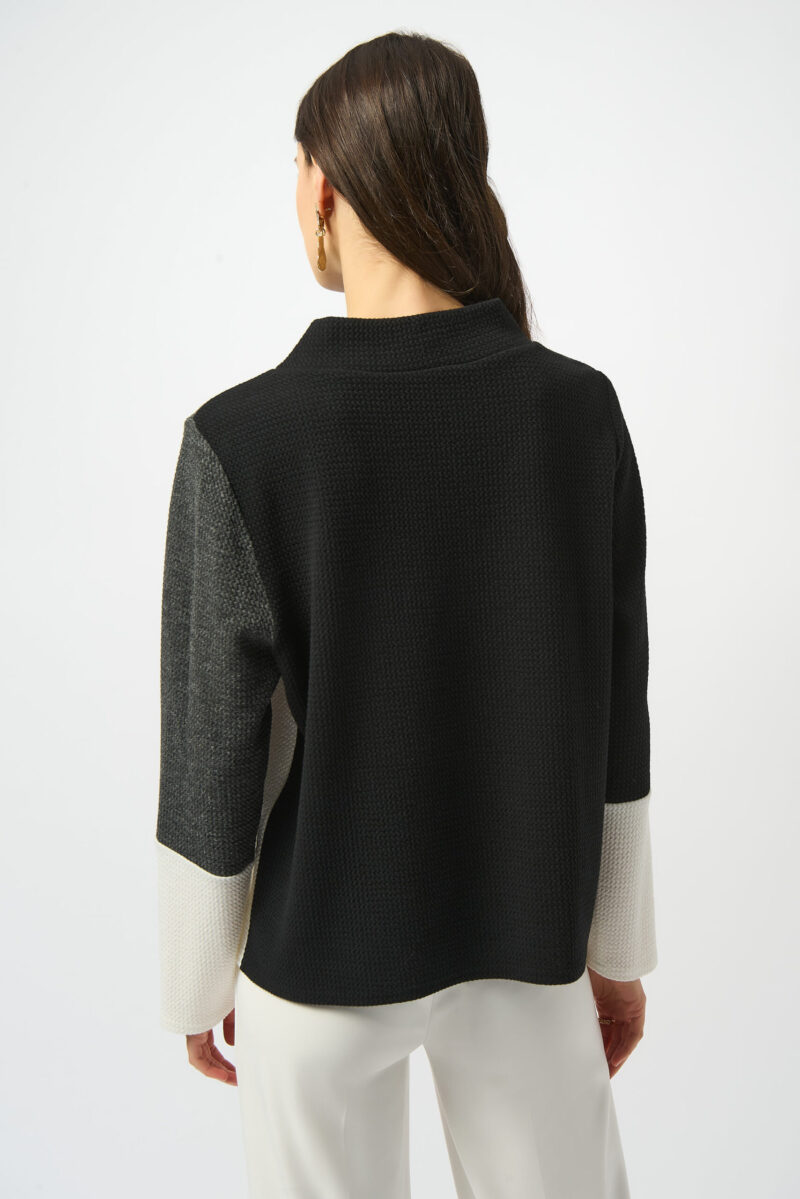 Joseph Ribkoff pull zwart/wit 253236 - Afbeelding 2