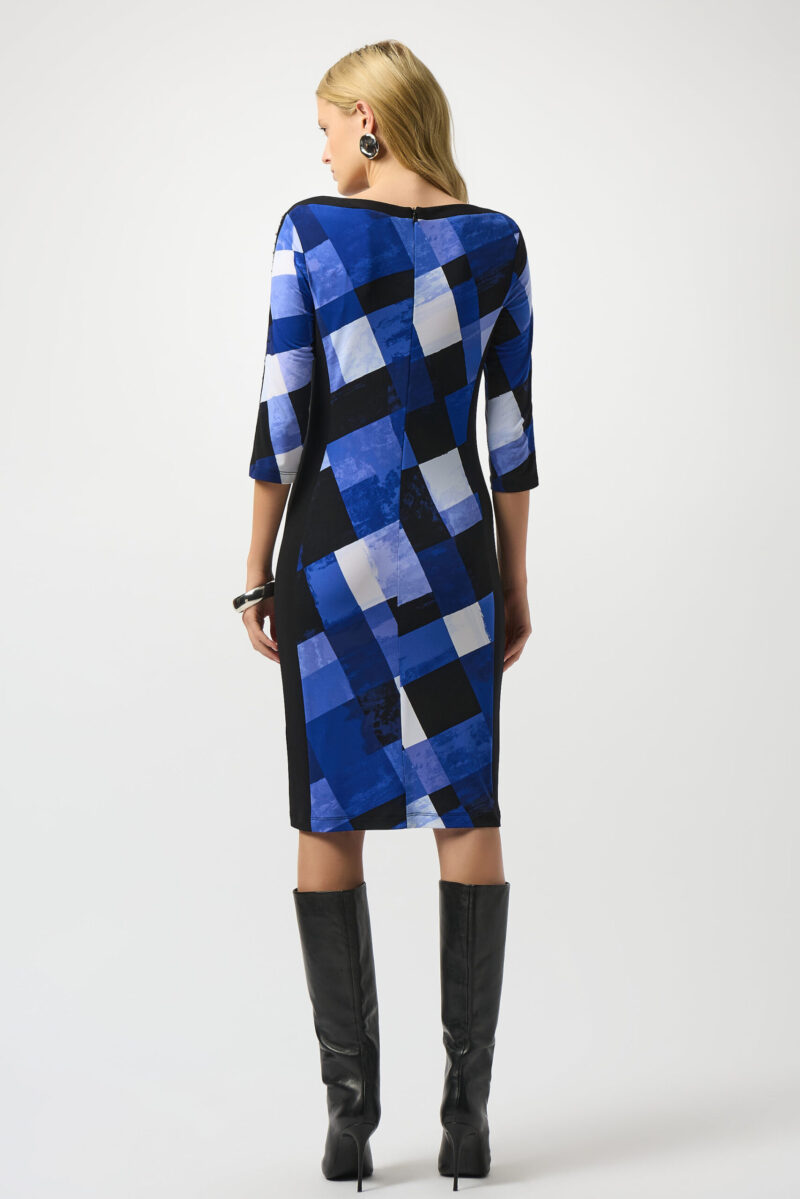 Joseph Ribkoff kleed kobalt herfst '25 253278 - Afbeelding 3
