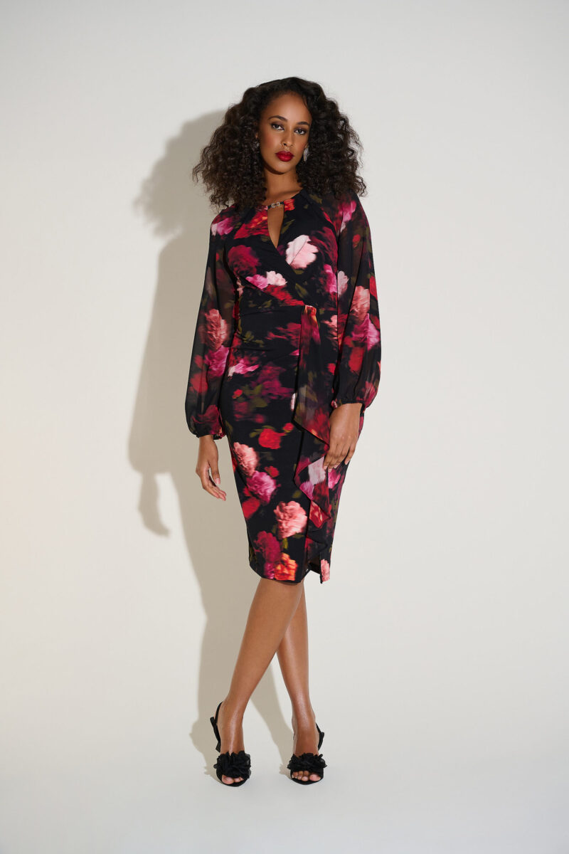 Joseph Ribkoff kleed roses 253791 - Afbeelding 3