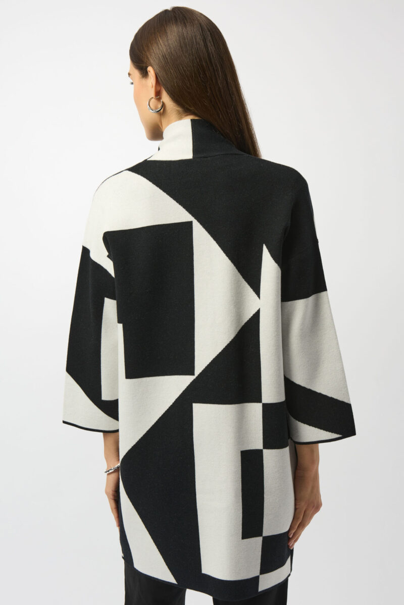 Joseph Ribkoff cardi zwart/wit 253901 - Afbeelding 4