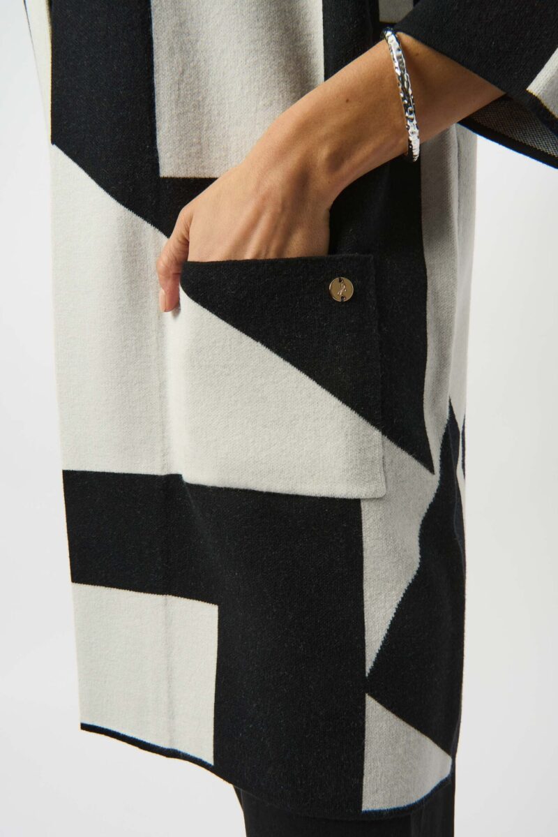 Joseph Ribkoff cardi zwart/wit 253901 - Afbeelding 3