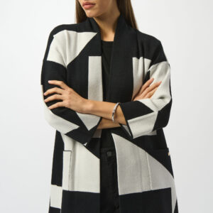 Joseph Ribkoff cardi zwart/wit 253901