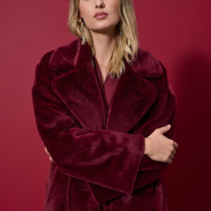 Joseph Ribkoff coat merlot 243923