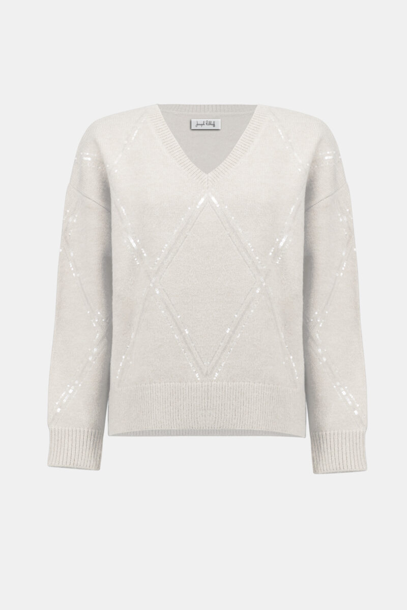Joseph ribkoff pull lovertjes ecru - Afbeelding 5