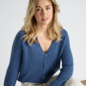 Marie Mero cardigan jeansblauw CA59/JEA