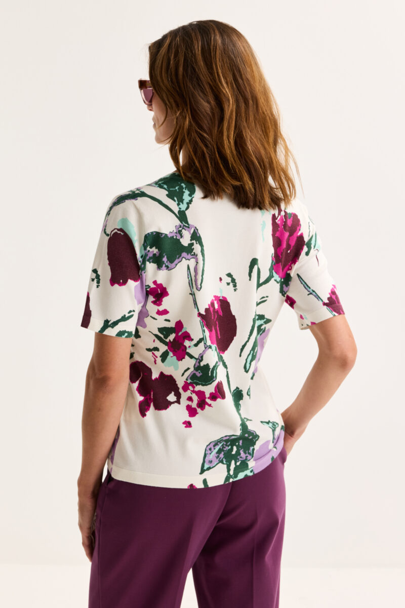 Mayerline Trui met korte mouwen en bloemenprint - Afbeelding 4