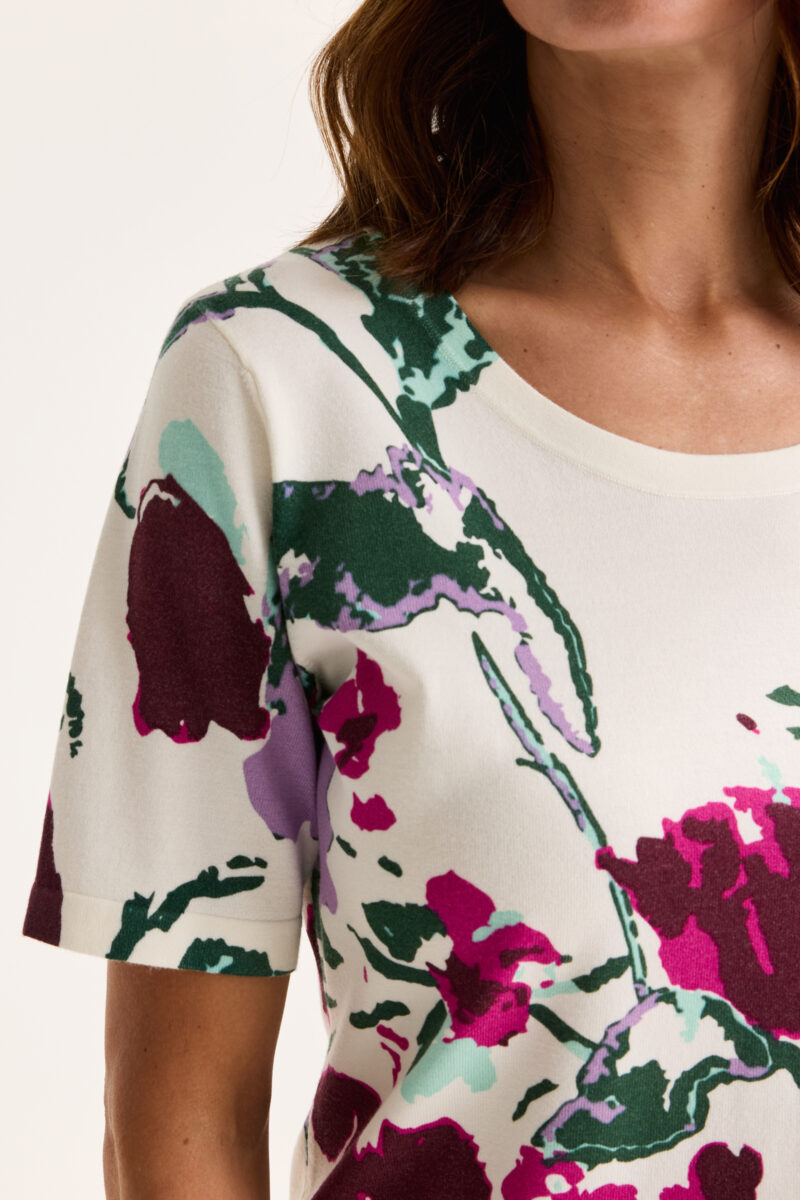 Mayerline Trui met korte mouwen en bloemenprint - Afbeelding 2