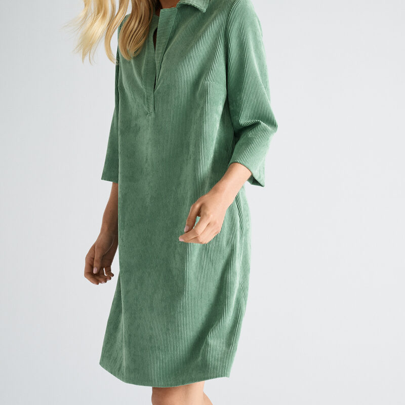 Marie Mero kleed groen, velours