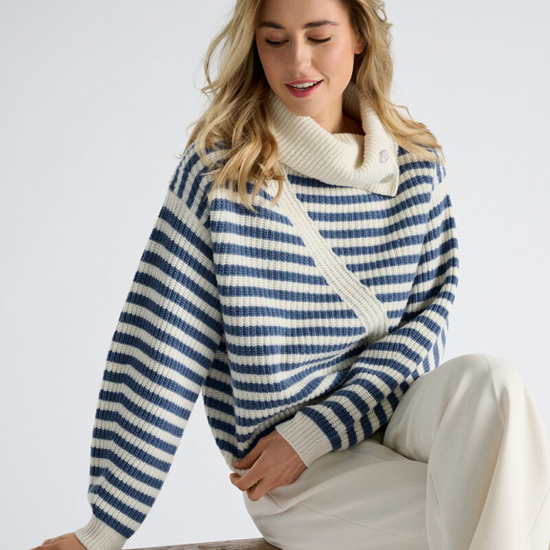 Marie Mero rolkraag stripes