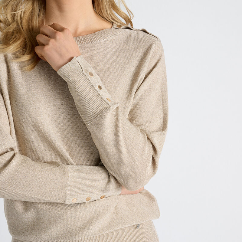 Marie Mero pull lurex goud - Afbeelding 2