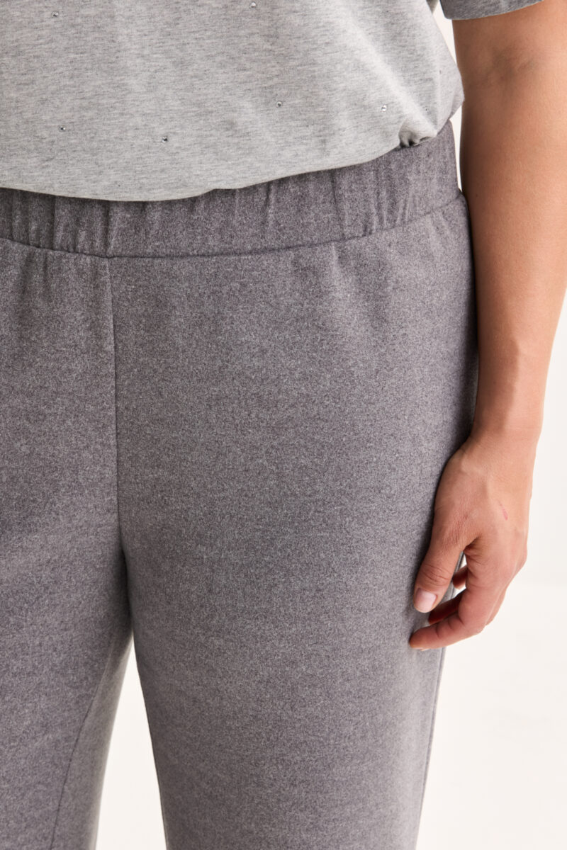 Mayerline Wijde broek in jersey flanel - Afbeelding 2