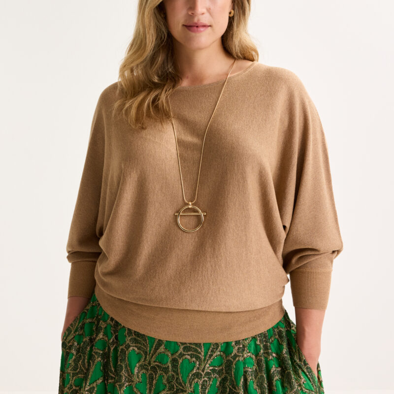Mayerline Vleermuistrui met lurex