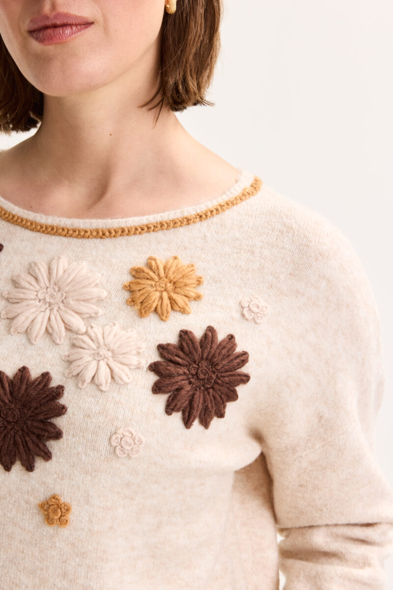 Mayerline trui bloemen - Afbeelding 2