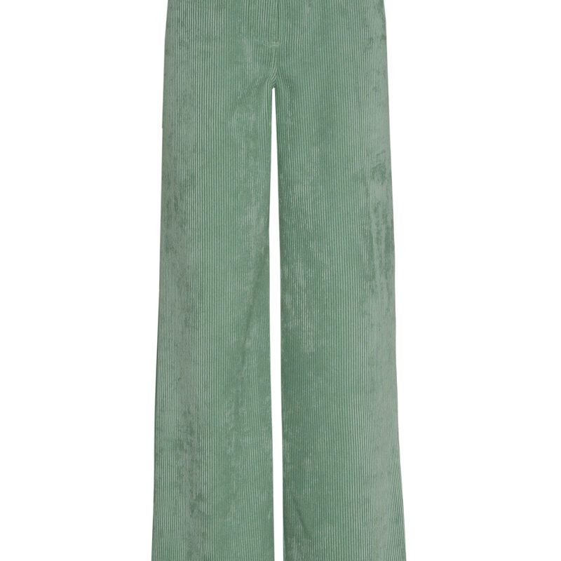 Marie Mero broek groen ribfluweel