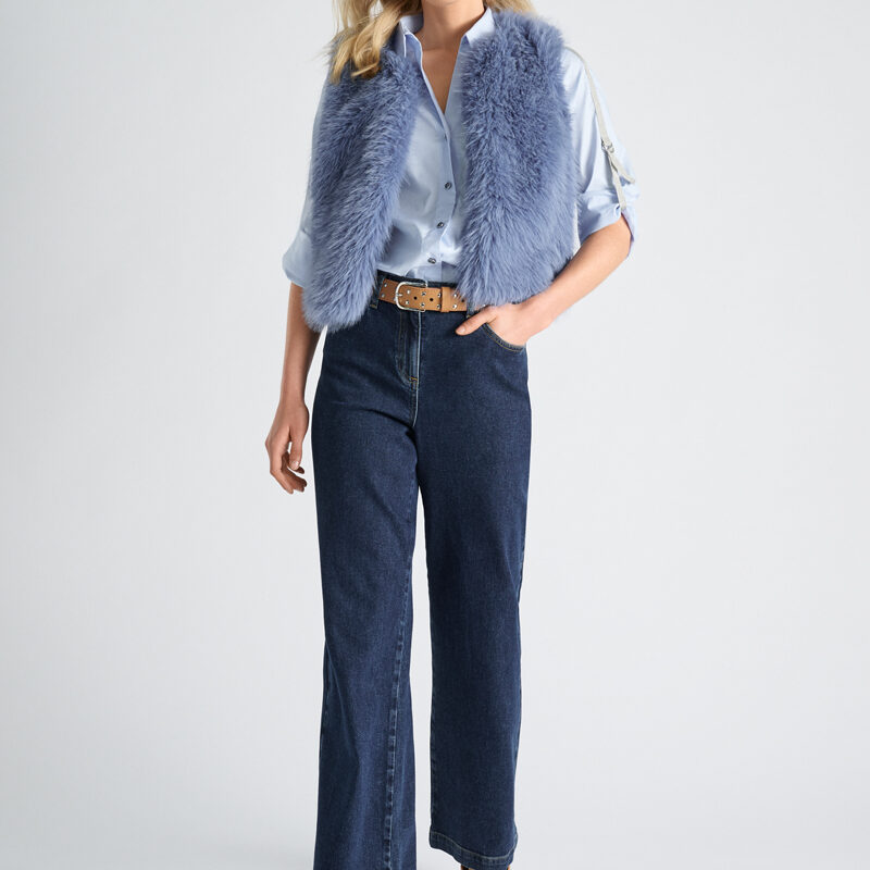 Marie Mero pelsje blauw
