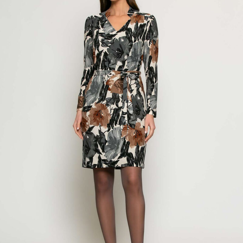 Batida kleed grey blossom 2192