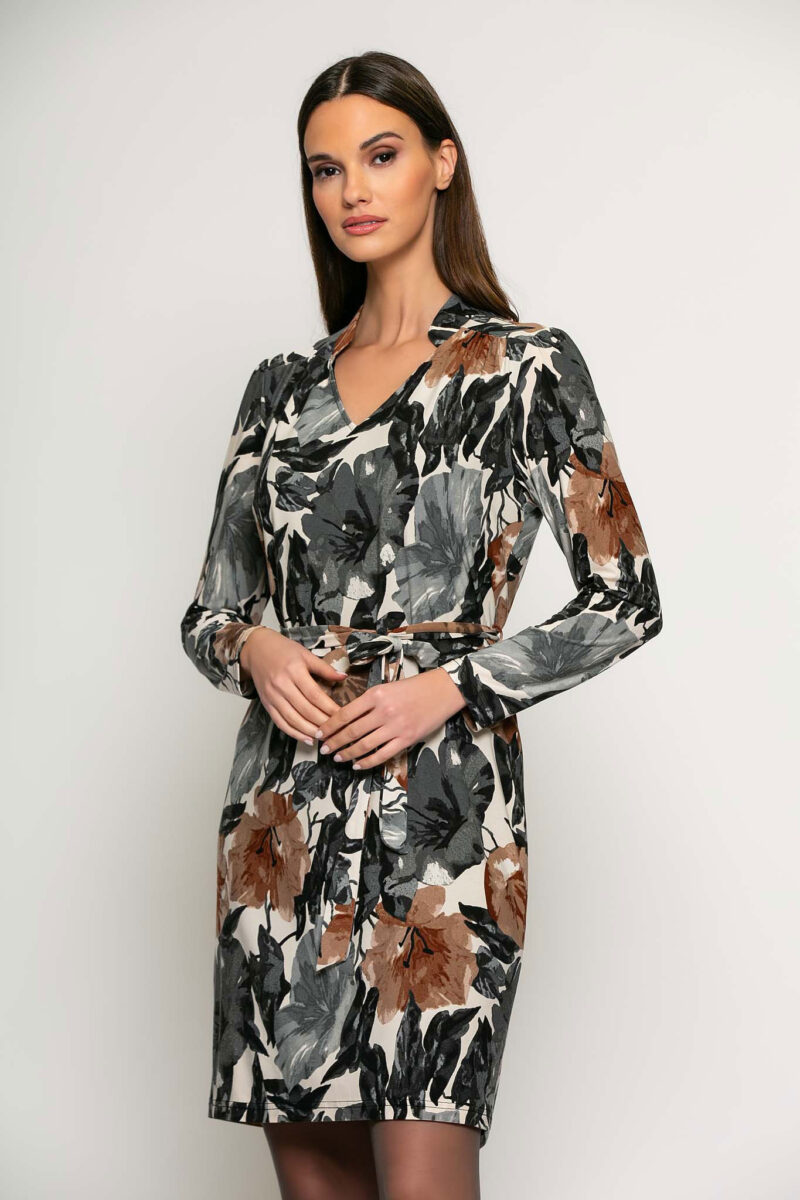 Batida kleed grey blossom 2192 - Afbeelding 2