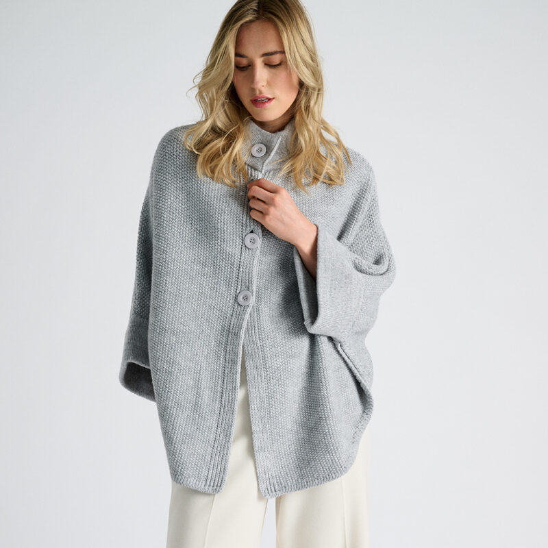 Marie Mero poncho grijs