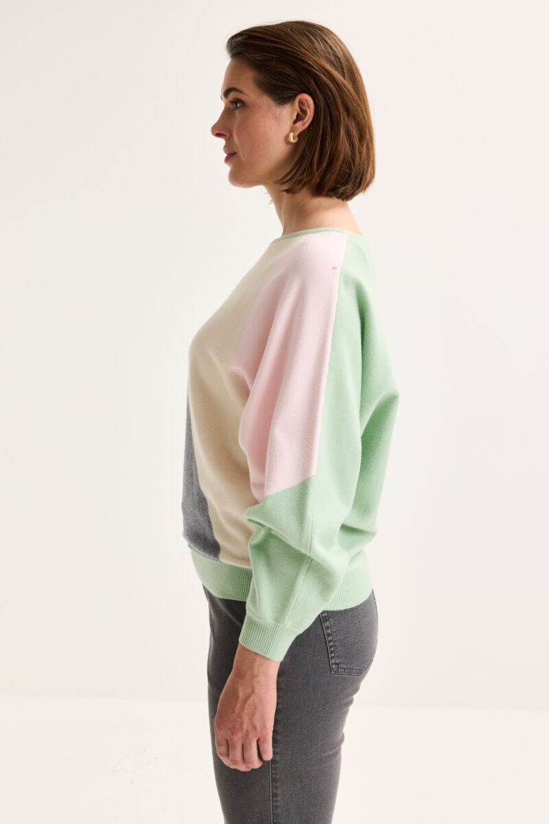 Mayerline colourblocking trui met vleermuismouw - Afbeelding 4