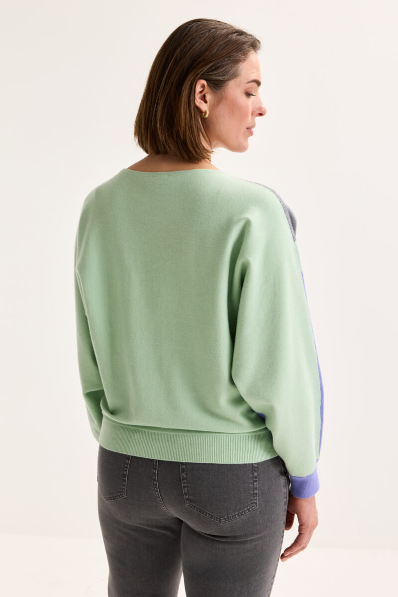 Mayerline colourblocking trui met vleermuismouw - Afbeelding 5