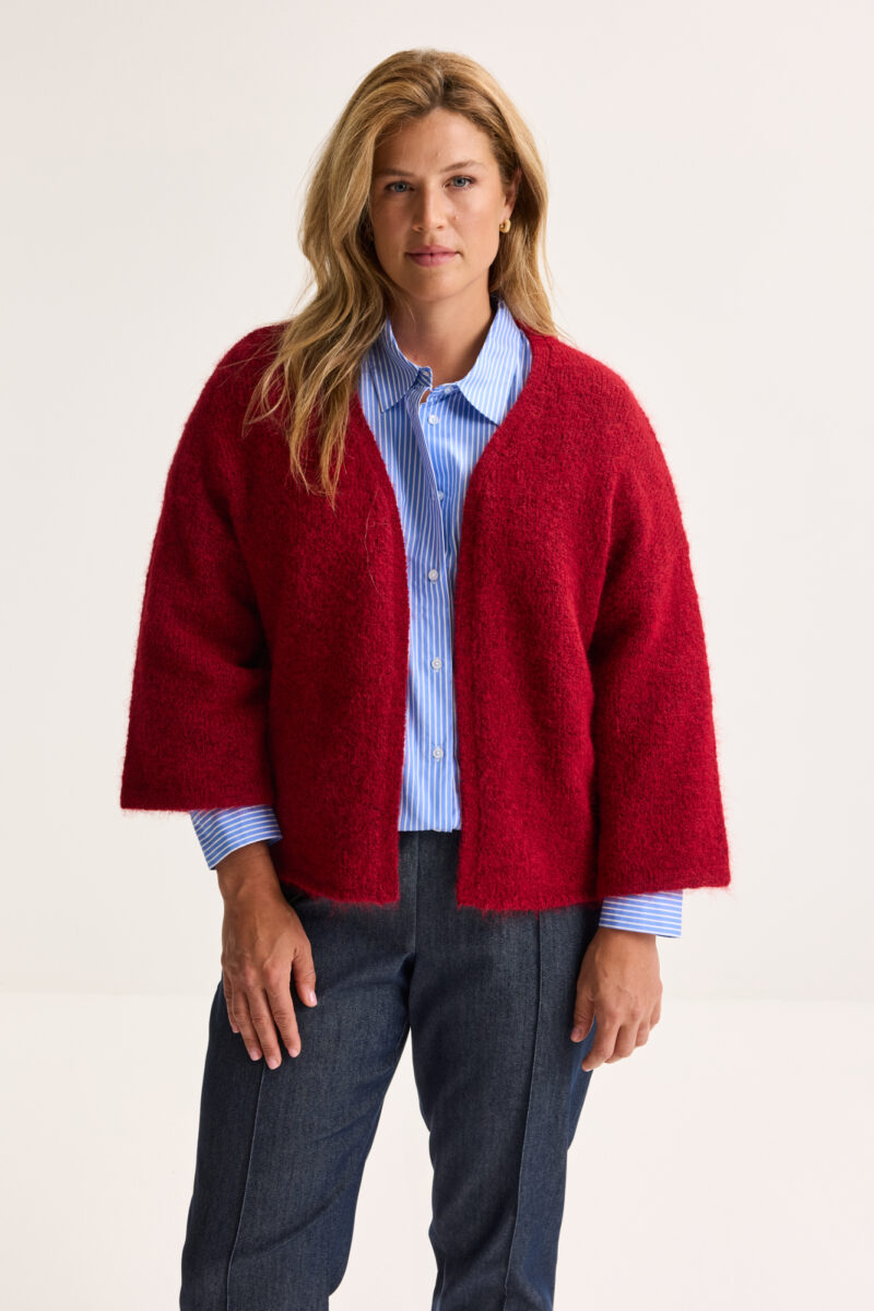 Mayerline cardi/poncho rood aldania