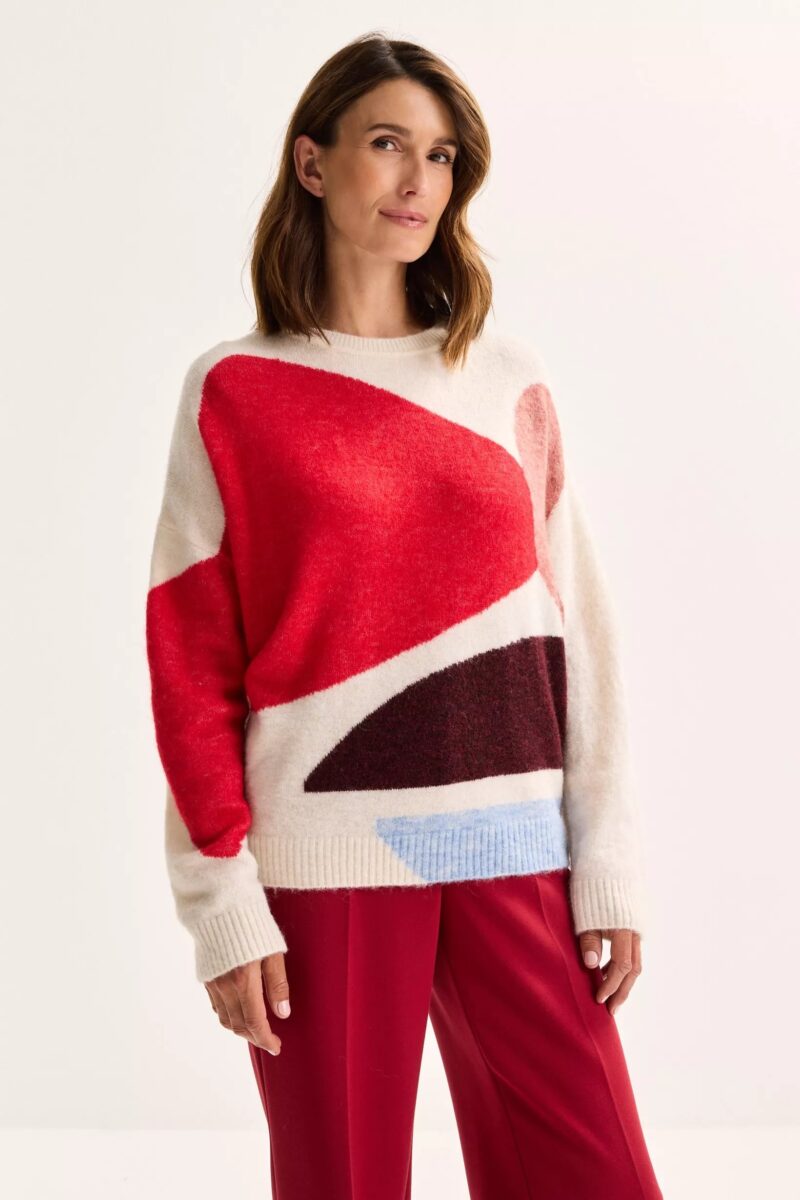 Mayerline Colourblocking trui fin alpacamix