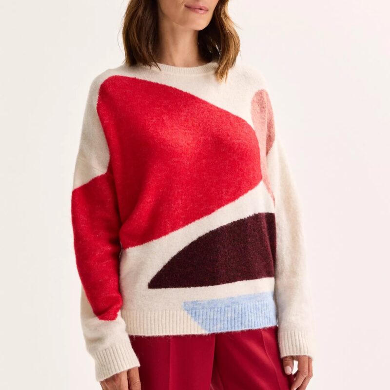 Mayerline Colourblocking trui fin alpacamix