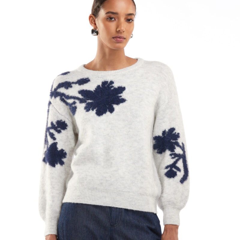 Atmos pull grijs-blauw