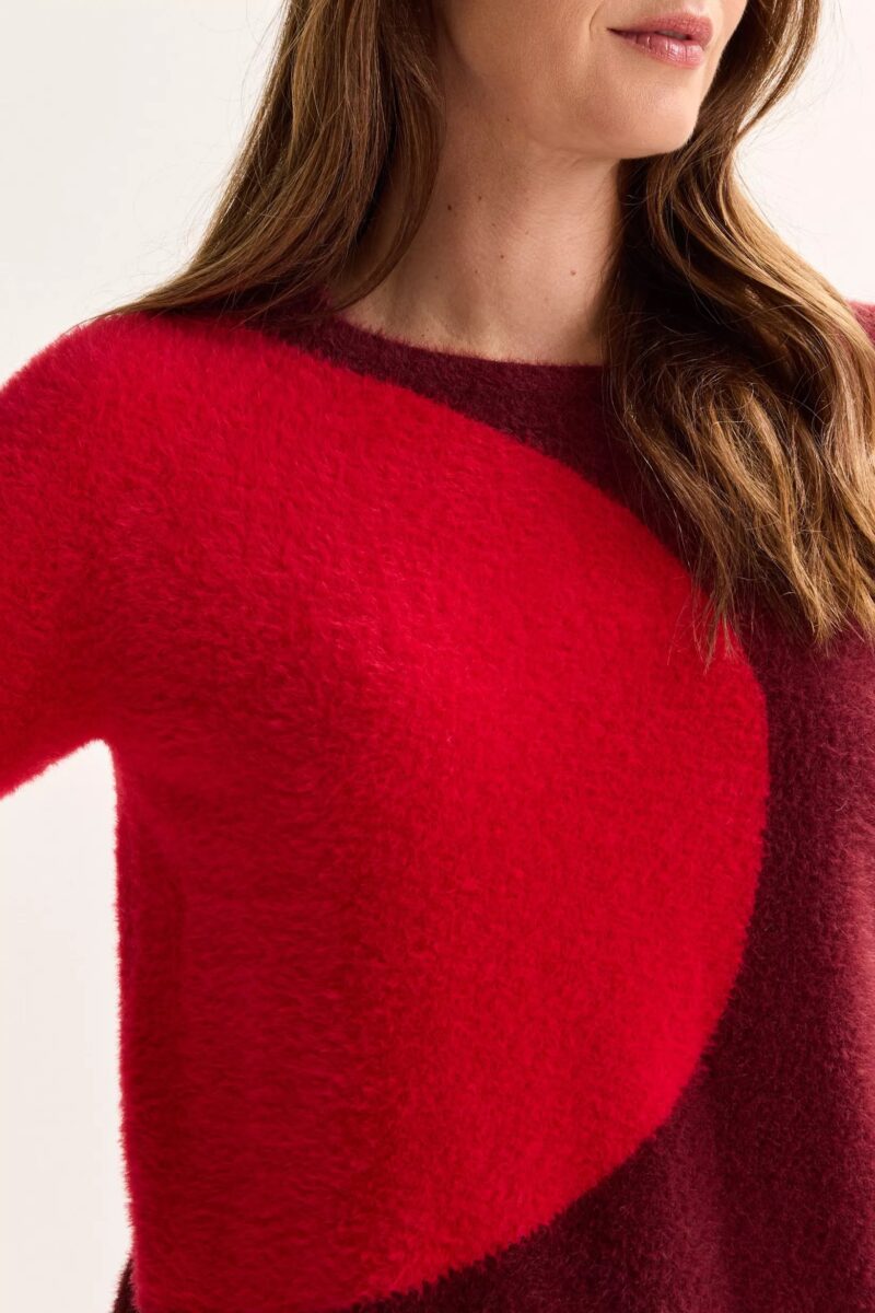 Mayerline Fluffy colourblocking trui - Afbeelding 2
