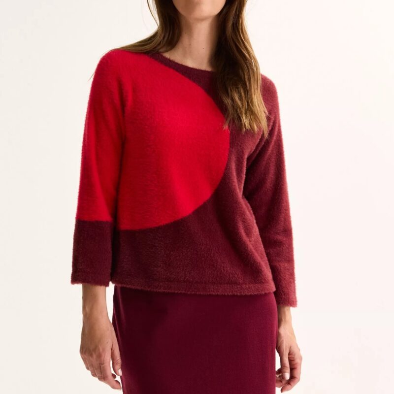 Mayerline Fluffy colourblocking trui