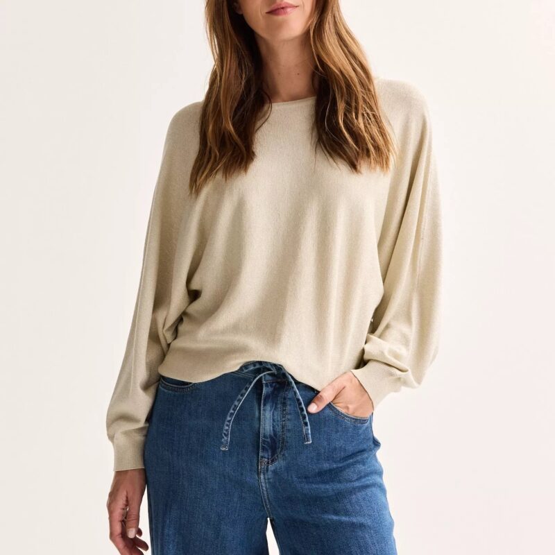 Mayerline Vleermuistrui met lurex