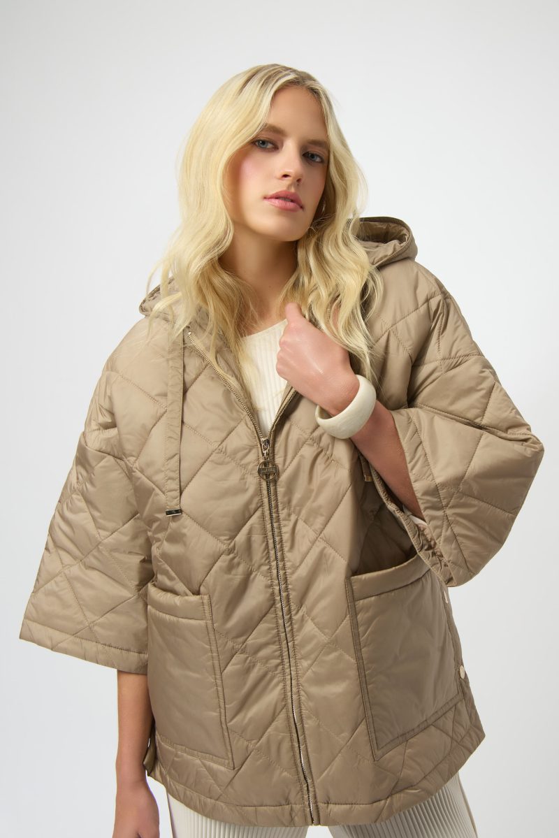 Joseph Ribkoff puffer jacket beige