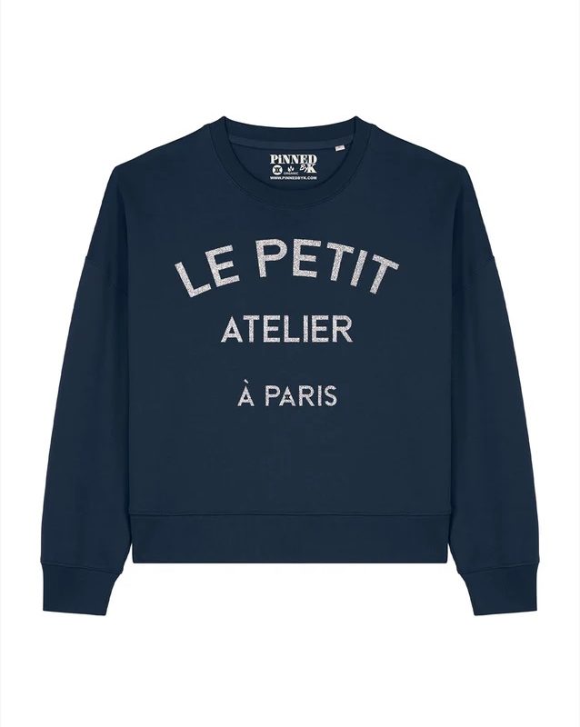 Pinned By K sweater Le petit atelier navy
