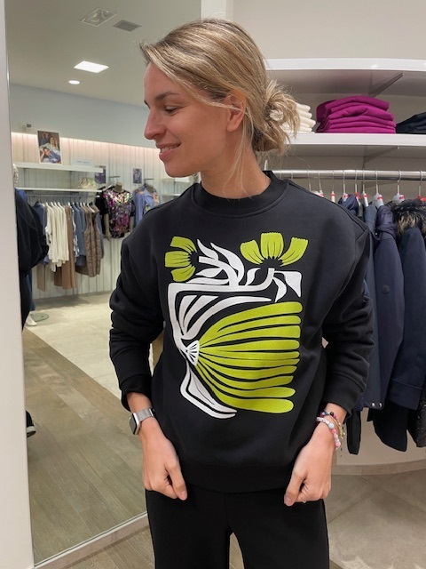 Pinned By K sweater green explosion