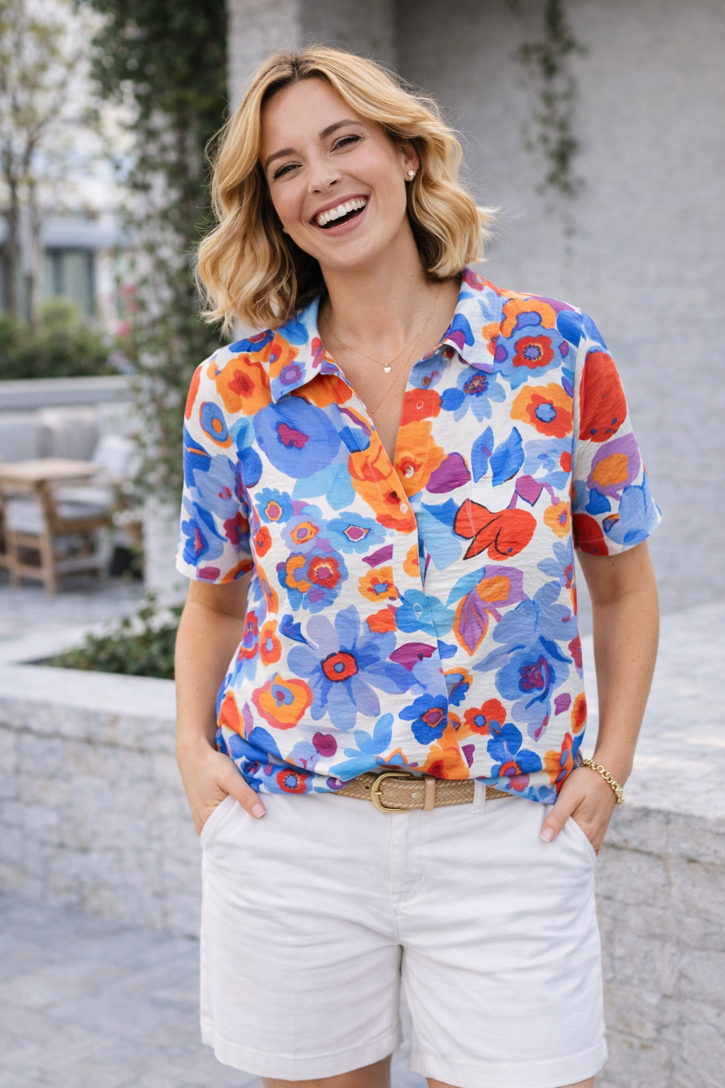 Comme Ca bloesje kraagje bloemen malia