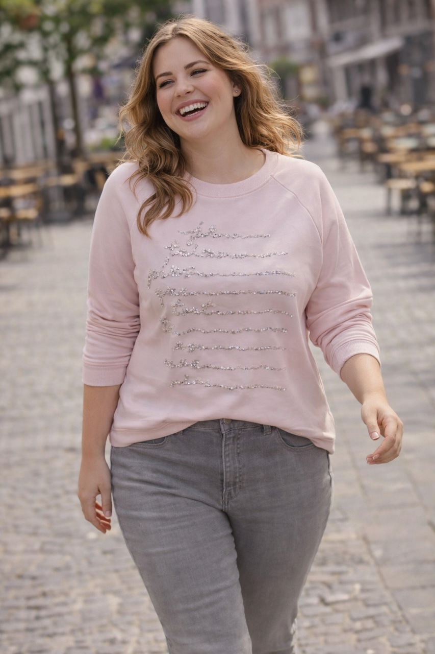 Margittes pull rose je t'aime