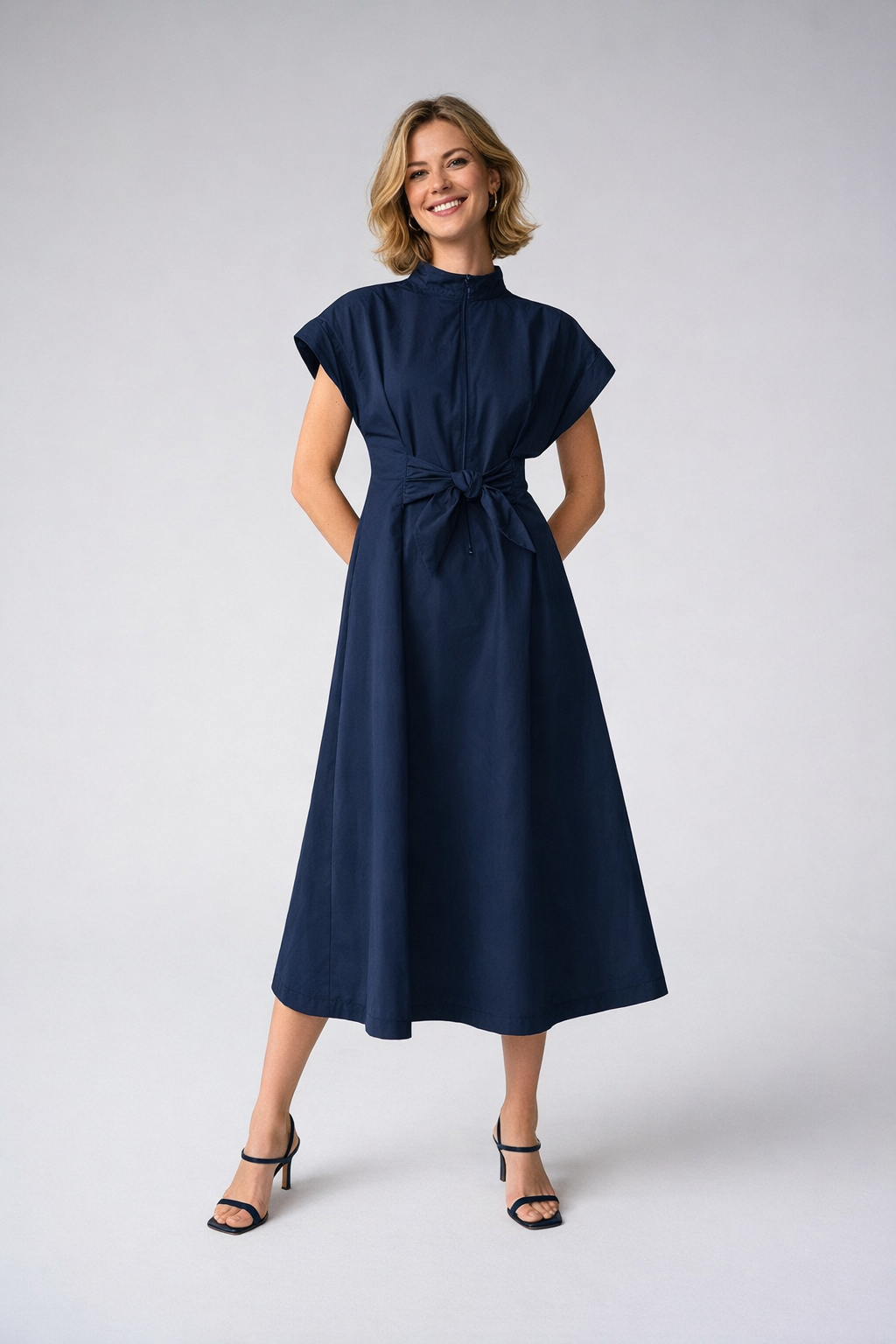 Joseph Ribkoff midi dress blauw 261177