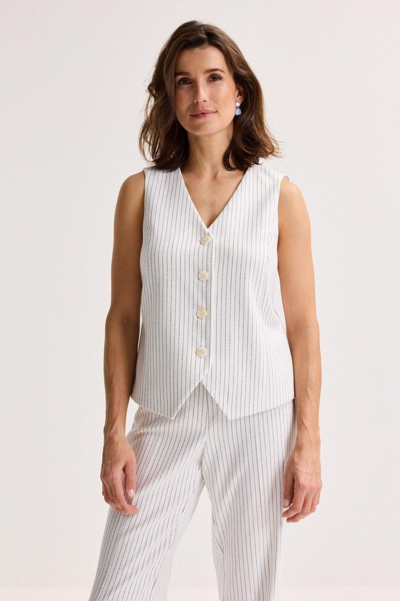 Mayerline gilet zwart/wit derika