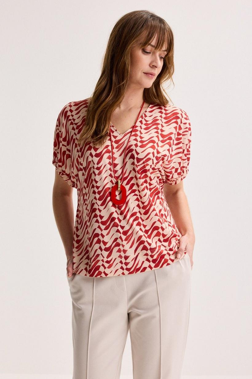 Mayerline t-shirt stretch rood jenelva