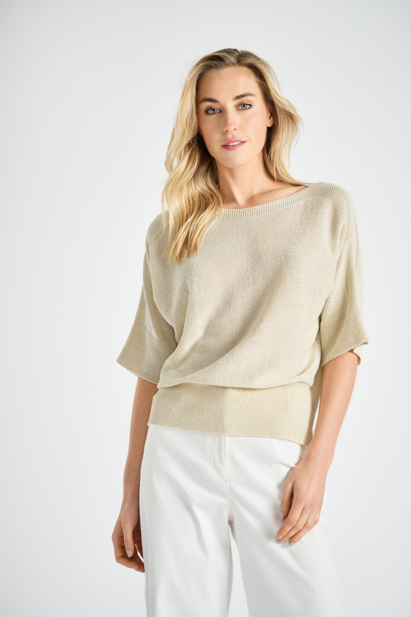 Marie Mero pull goud lurex pu71