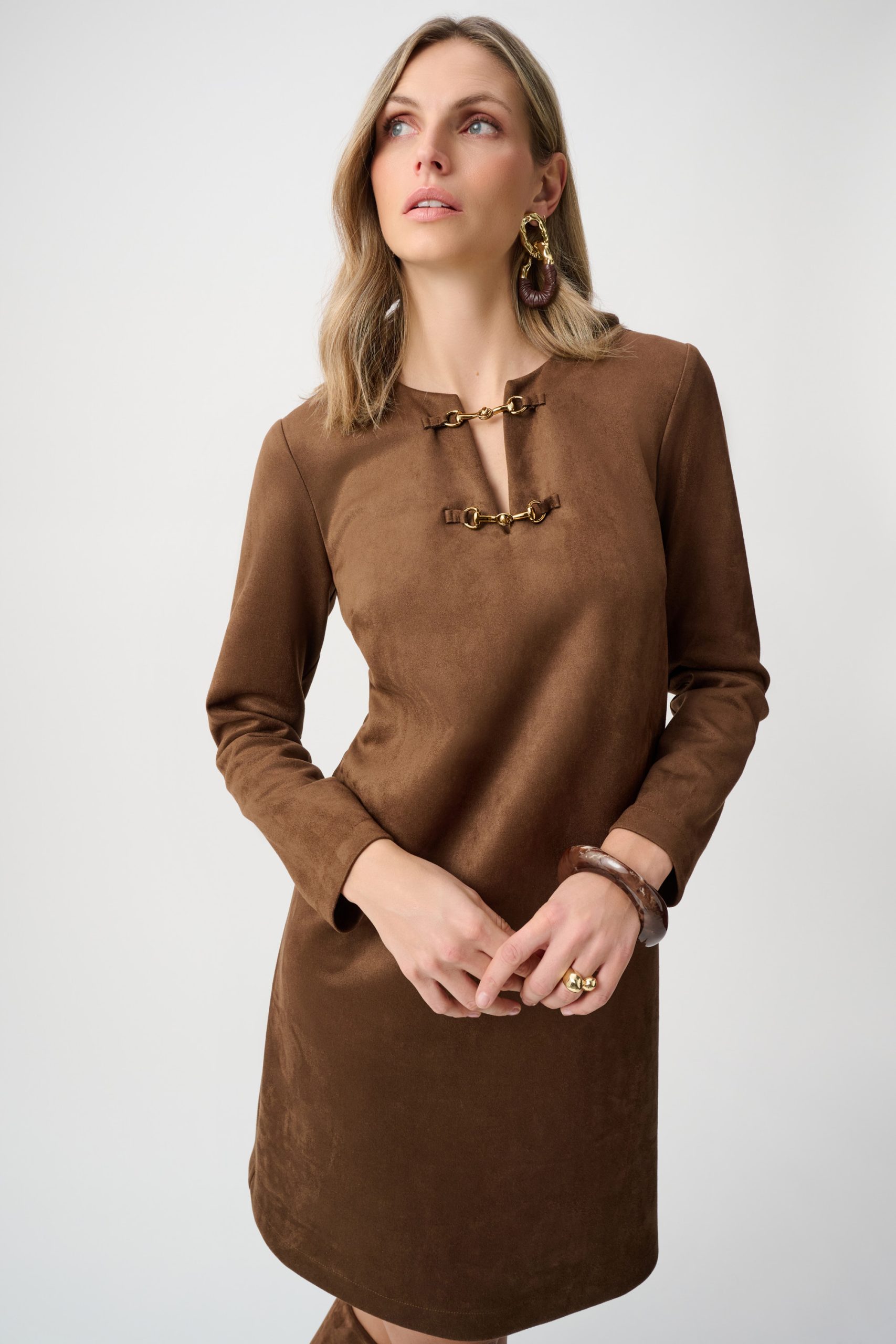 Joseph Ribkoff kleed faux-daim 263177
