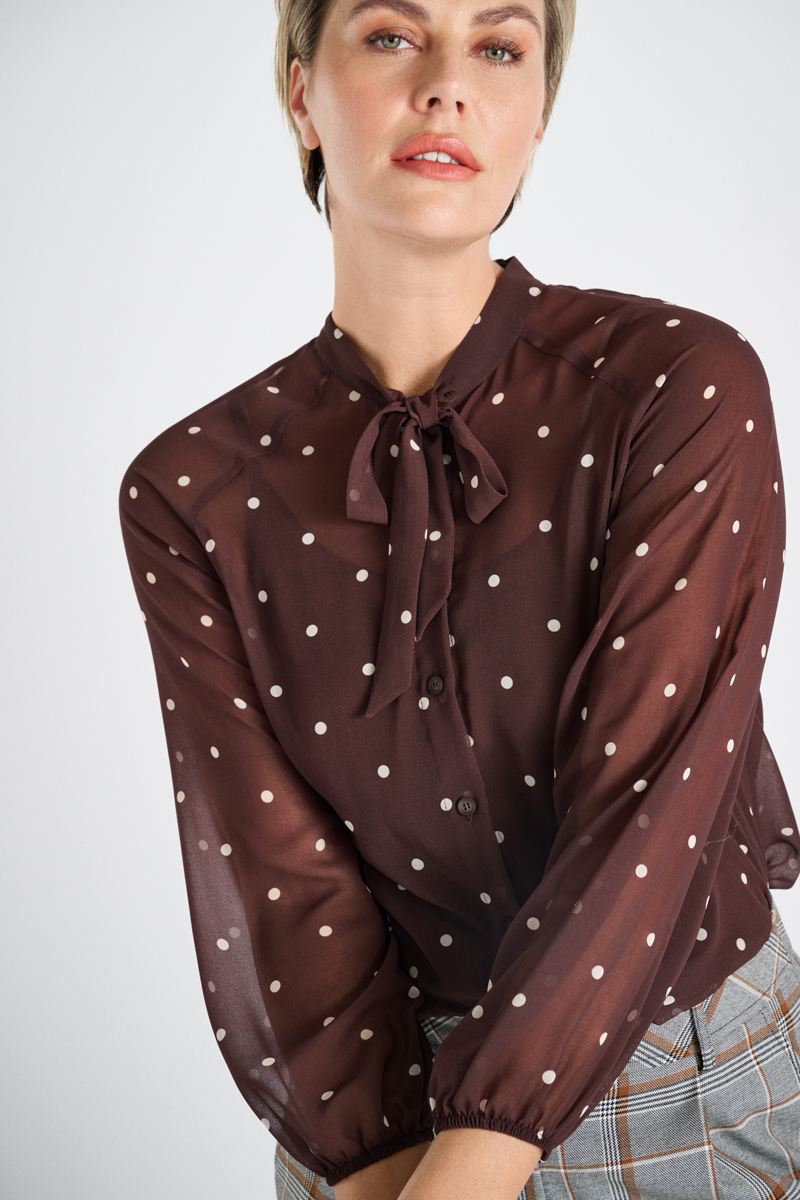 Marie Mero bloes bruin/dots bl06
