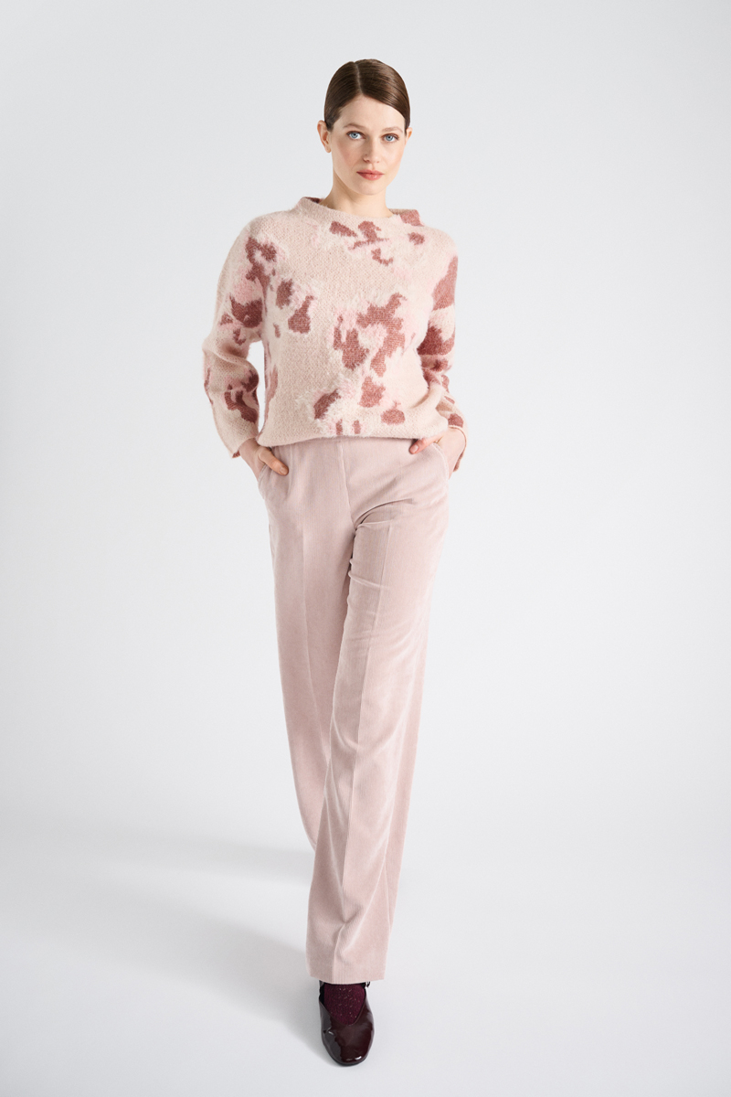 Pull fluffy rose print PU51/ROS