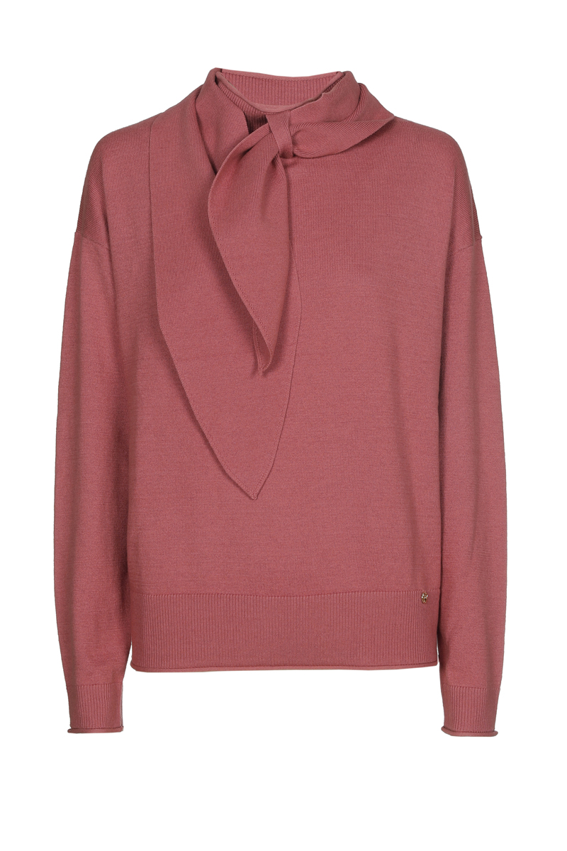 Pull strik, kraag henna PU68/HEN