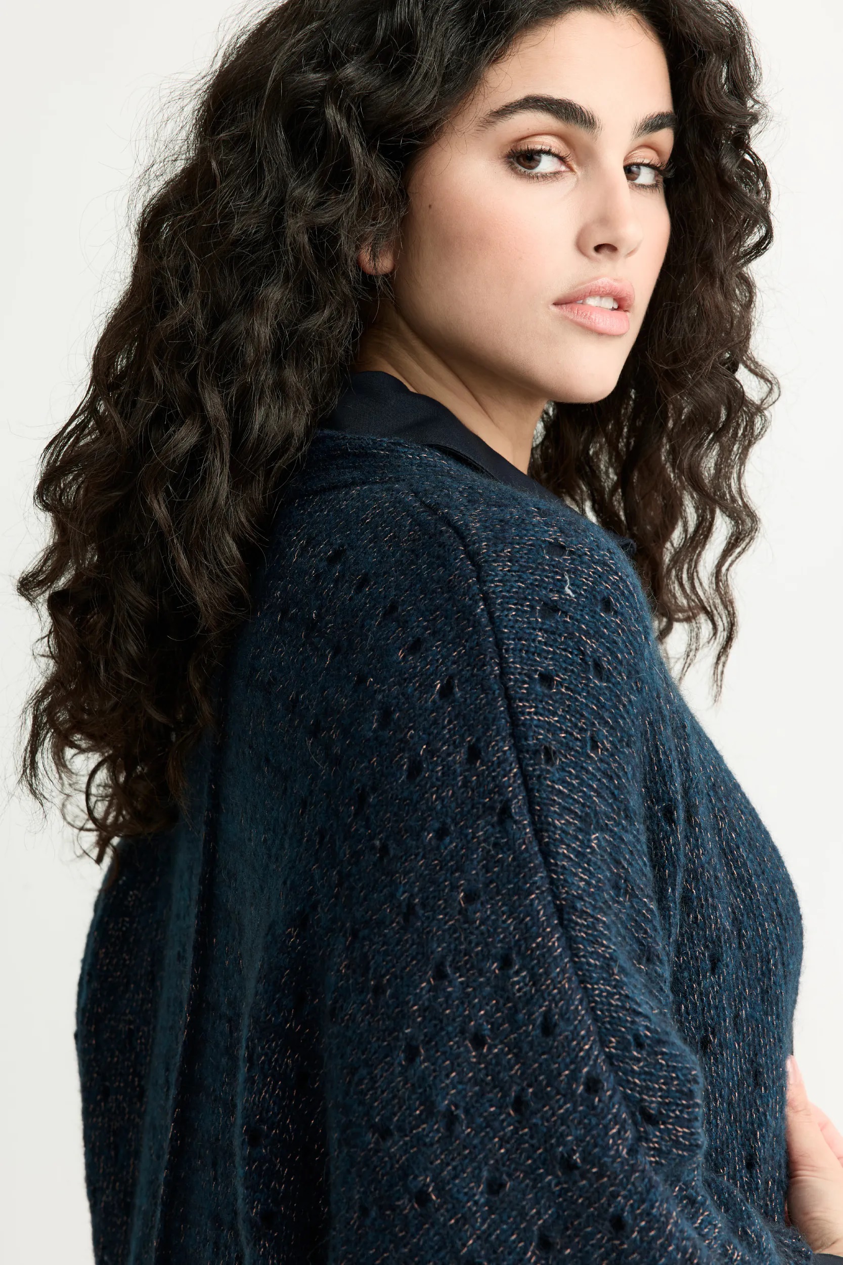 Xandres Cardigan blauw