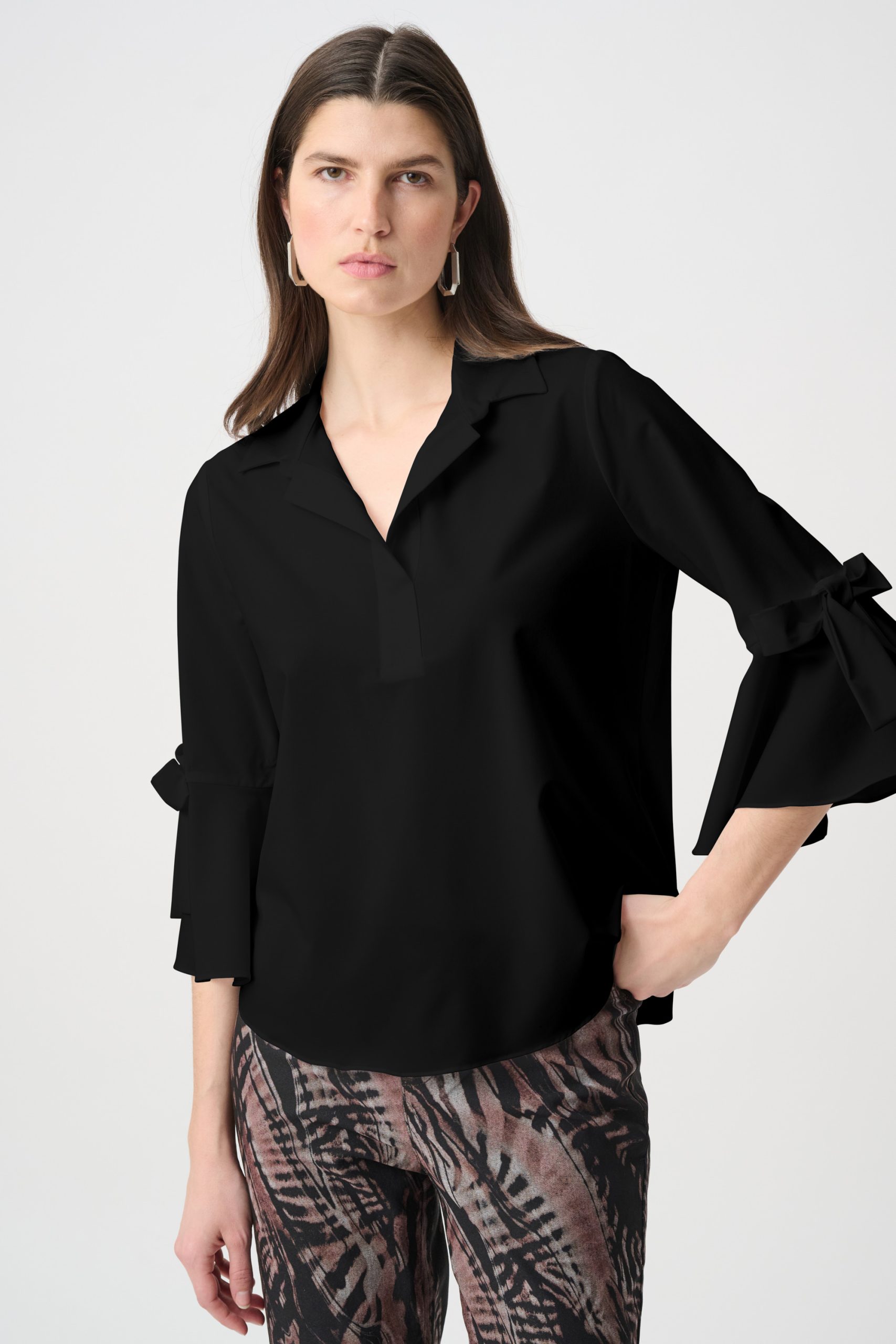 Joseph Ribkoff Bloes strikjes mouw 264100