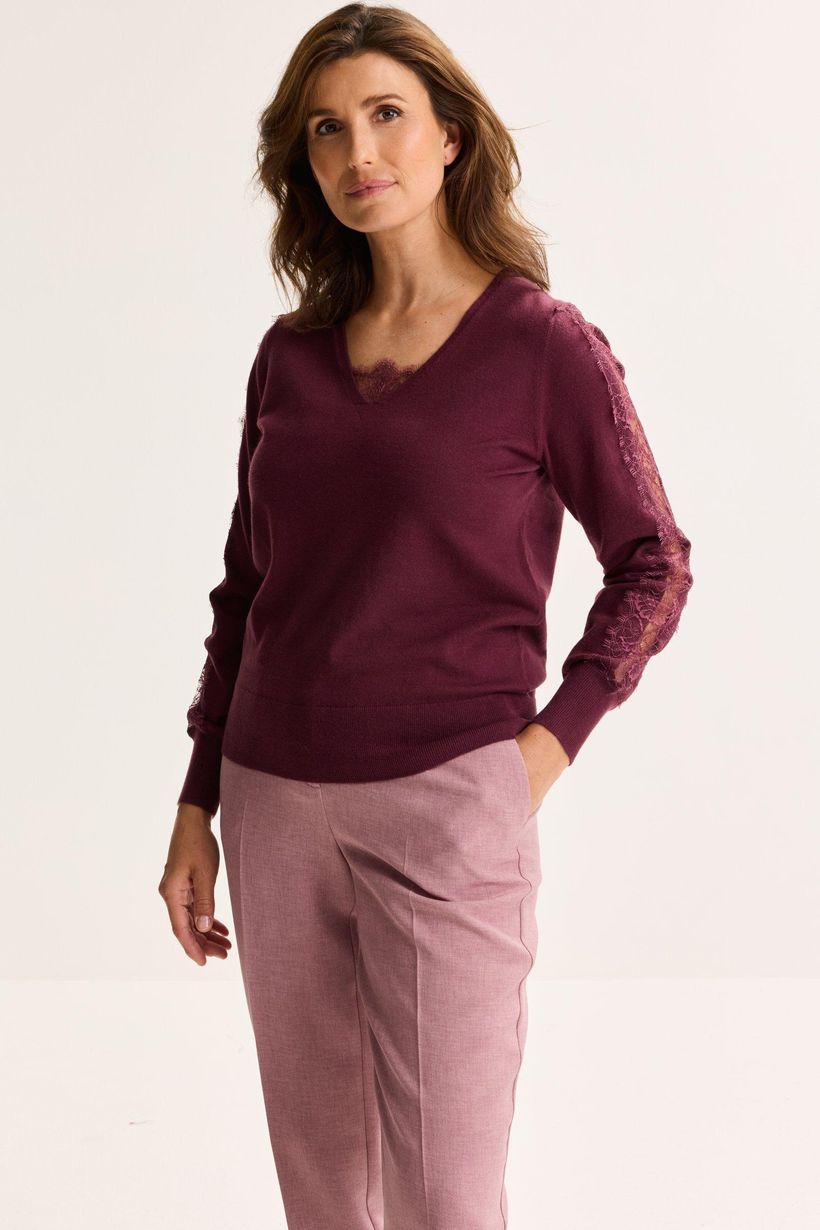 Mayerline pull kant bordeaux amour